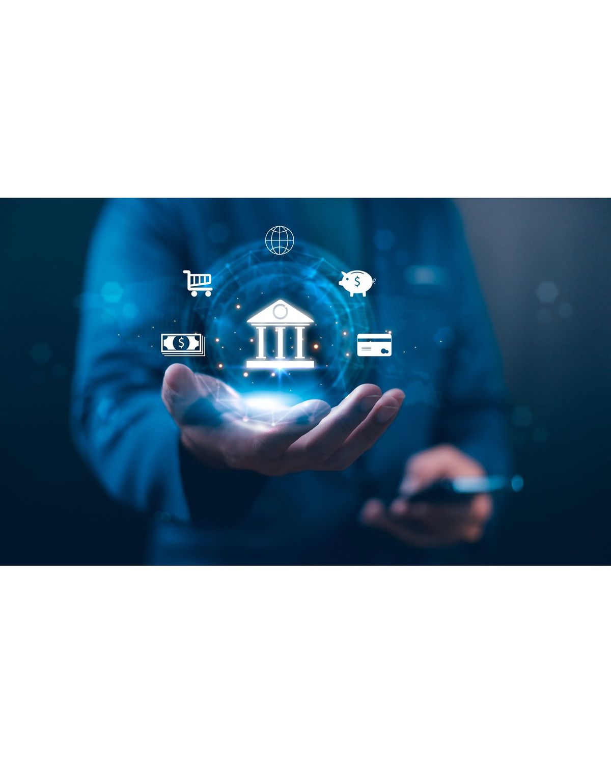 Centro de seguridad informática financiera con pantallas de monitoreo de ciberamenazas