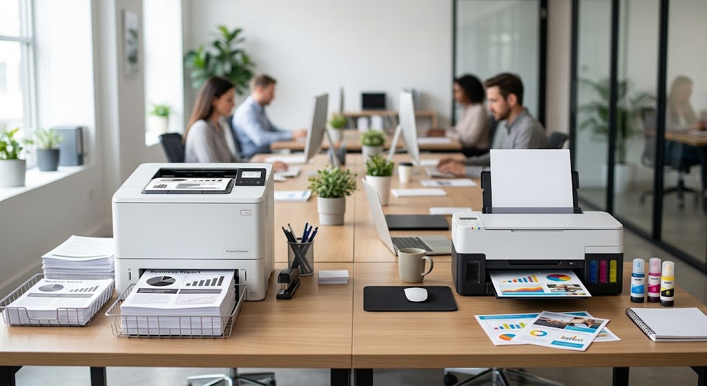 Impresoras láser y de tinta para oficinas empresariales