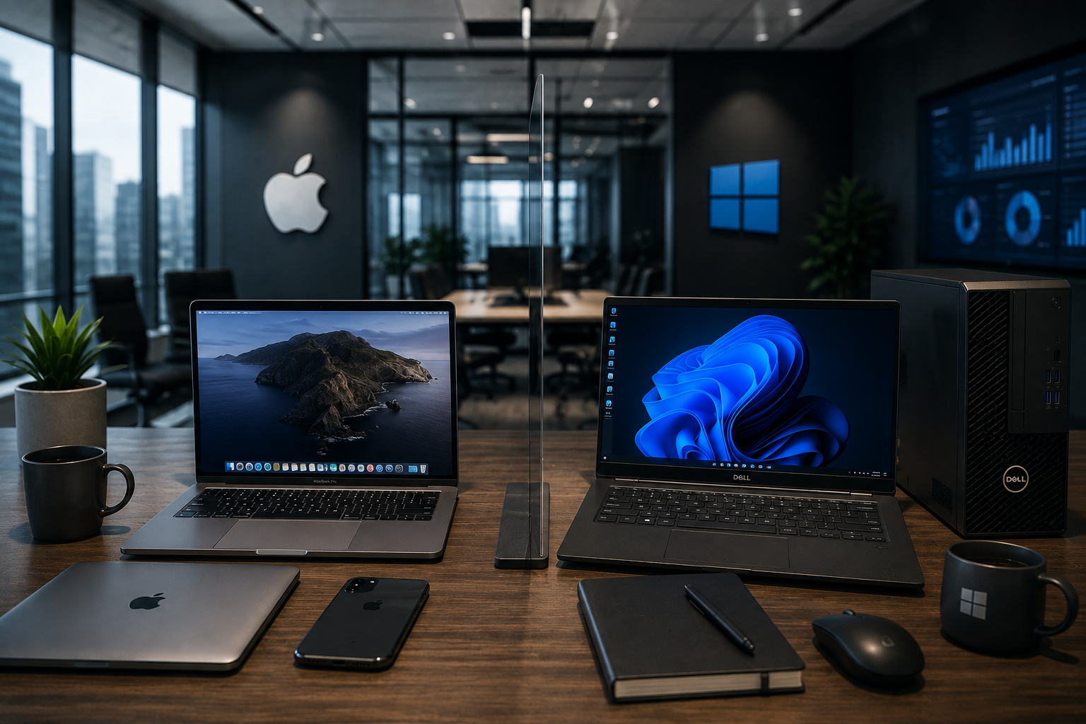 Comparativa Mac vs PC para entornos empresariales