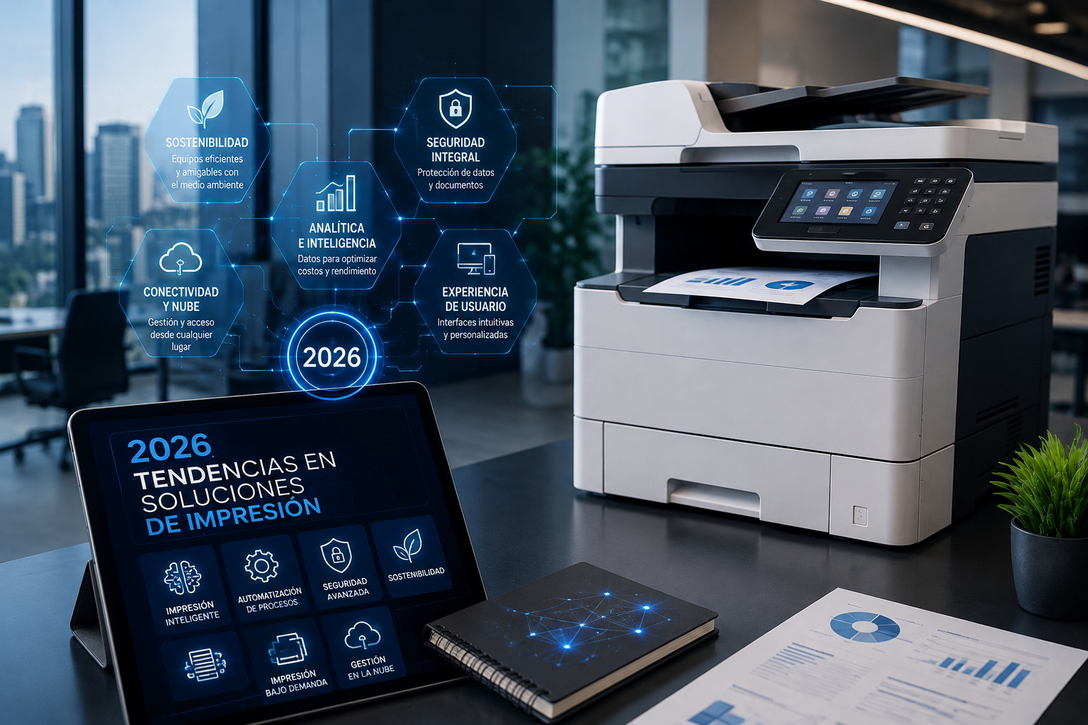 Tendencias en soluciones de impresión empresarial y multifuncionales de oficina